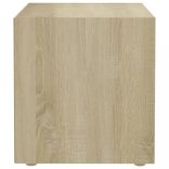 2 db sonoma tölgy színű szerelt fa TV-szekrény 37 x 35 x 37 cm