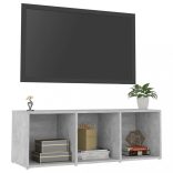 betonszürke szerelt fa TV-szekrény 107 x 35 x 37 cm