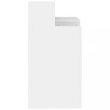 fehér szerelt fa íróasztal LED-ekkel 97 x 45 x 90 cm