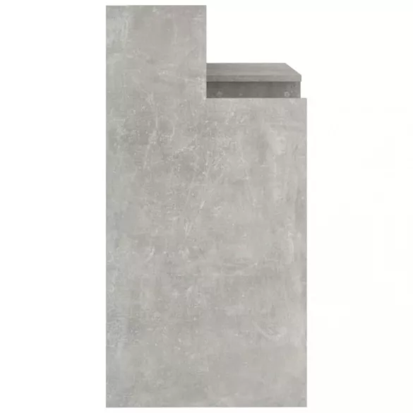 betonszürke szerelt fa íróasztal LED-ekkel 97 x 45 x 90 cm