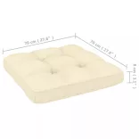 2 részes mézbarna tömör fenyőfa kerti ülőgarnitúra párnákkal