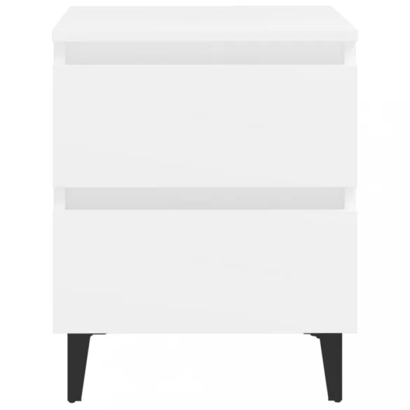 fehér szerelt fa éjjeliszekrény 40 x 35 x 50 cm