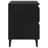 fekete szerelt fa éjjeliszekrény 40 x 35 x 50 cm