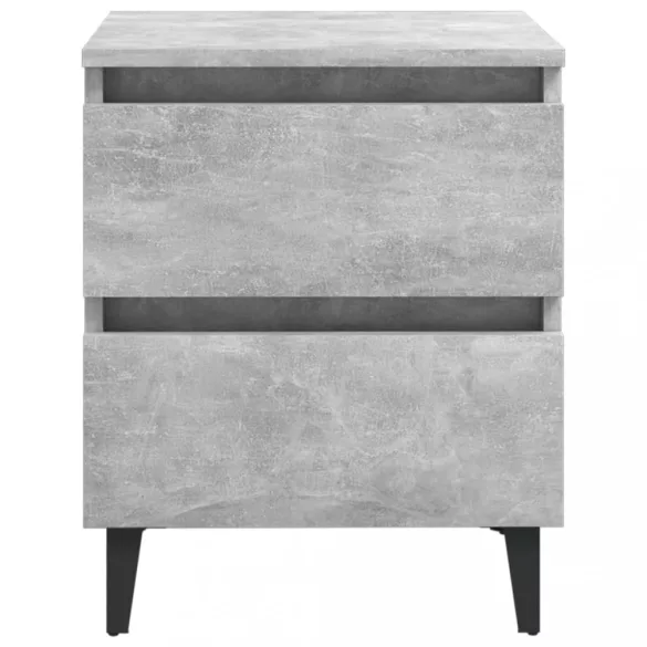 betonszürke szerelt fa éjjeliszekrény 40 x 35 x 50 cm