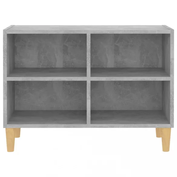 betonszürke TV-szekrény tömör falábakkal 69,5 x 30 x 50 cm