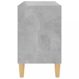 betonszürke TV-szekrény tömör falábakkal 69,5 x 30 x 50 cm