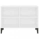 fehér TV-szekrény fémlábakkal 69,5 x 30 x 50 cm