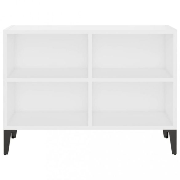 fehér TV-szekrény fémlábakkal 69,5 x 30 x 50 cm