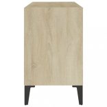 sonoma tölgy színű TV-szekrény fémlábakkal 69,5 x 30 x 50 cm