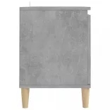 betonszürke TV-szekrény tömör falábakkal 103,5 x 35 x 50 cm