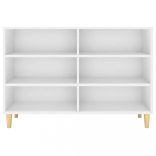 fehér szerelt fa tálalószekrény 103,5 x 35 x 70 cm