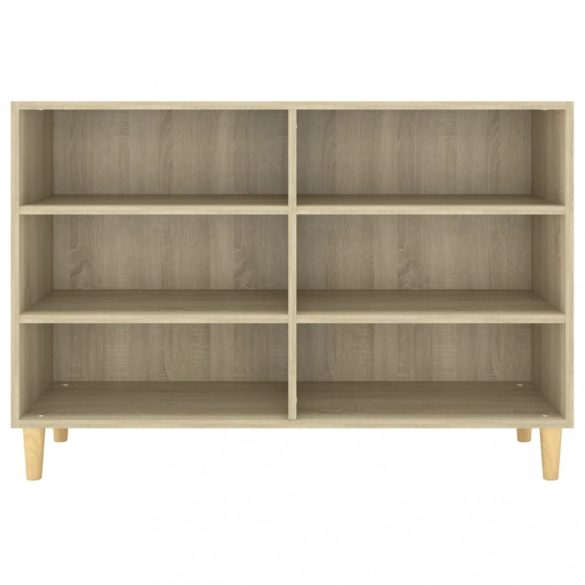 sonoma tölgy színű szerelt fa tálalószekrény 103,5 x 35 x 70 cm