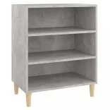 betonszürke szerelt fa tálalószekrény 57 x 35 x 70 cm