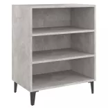 betonszürke szerelt fa tálalószekrény 57 x 35 x 70 cm