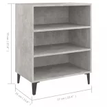 betonszürke szerelt fa tálalószekrény 57 x 35 x 70 cm