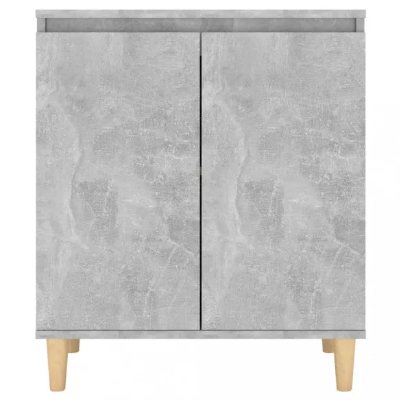 betonszürke szerelt fa tálalószekrény falábakkal 60x35x70 cm