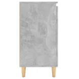 betonszürke szerelt fa tálalószekrény falábakkal 60x35x70 cm