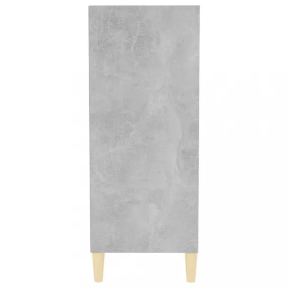 betonszürke szerelt fa tálalószekrény 57 x 35 x 90 cm