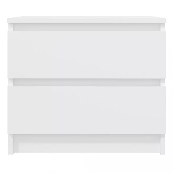 fehér szerelt fa éjjeliszekrény 50 x 39 x 43,5 cm