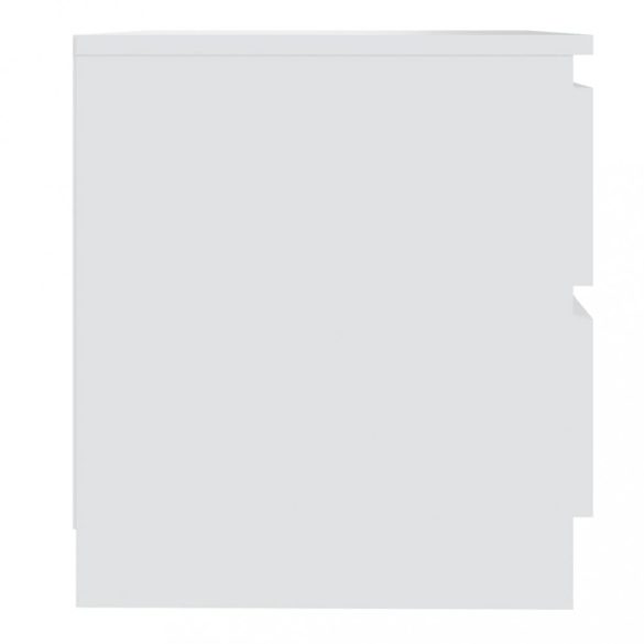 2 db fehér szerelt fa éjjeliszekrény 50 x 39 x 43,5 cm