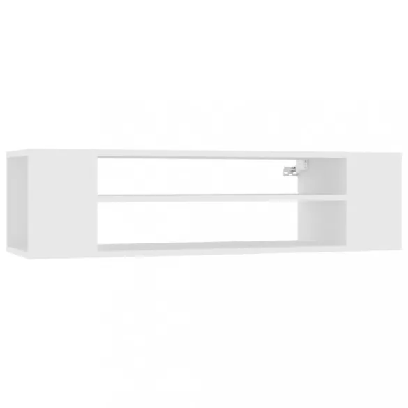 fehér szerelt fa függő TV-szekrény 100 x 30 x 26,5 cm