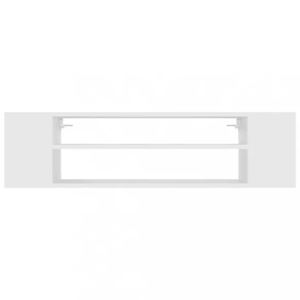 fehér szerelt fa függő TV-szekrény 100 x 30 x 26,5 cm