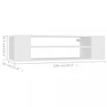 fehér szerelt fa függő TV-szekrény 100 x 30 x 26,5 cm