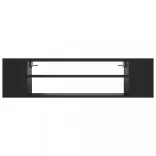 fekete szerelt fa függő TV-szekrény 100 x 30 x 26,5 cm