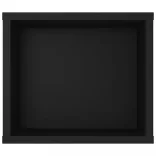 fekete szerelt fa függő TV-szekrény 100 x 30 x 26,5 cm