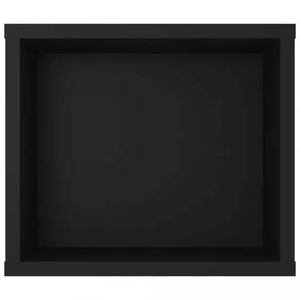 fekete szerelt fa függő TV-szekrény 100 x 30 x 26,5 cm