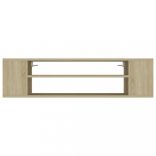 sonoma tölgy színű szerelt fa függő TV-szekrény 100x30x26,5 cm