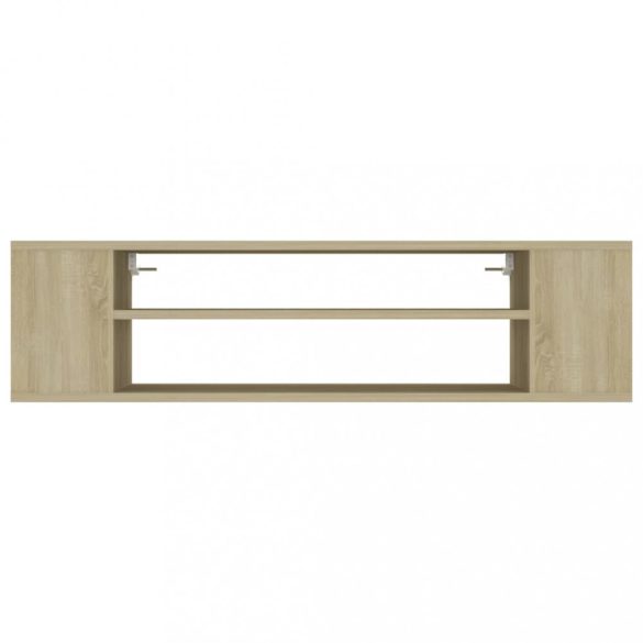 sonoma tölgy színű szerelt fa függő TV-szekrény 100x30x26,5 cm