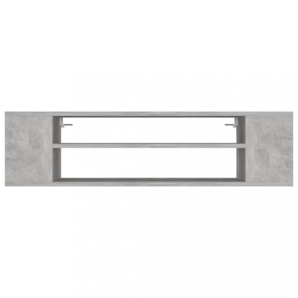 betonszürke szerelt fa függő TV-szekrény 100 x 30 x 26,5 cm