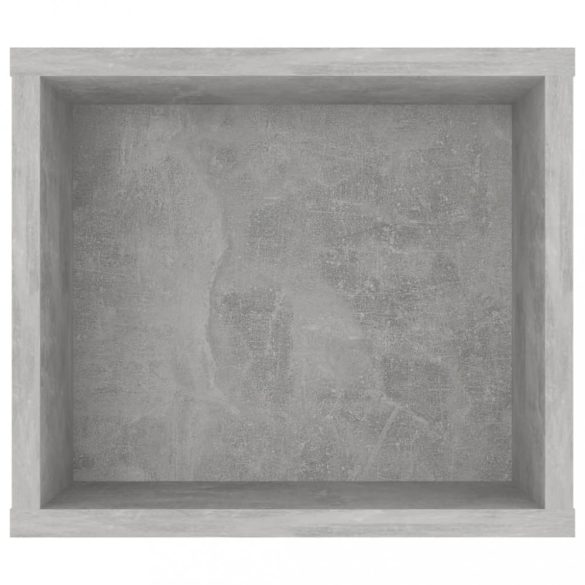 betonszürke szerelt fa függő TV-szekrény 100 x 30 x 26,5 cm