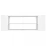 fehér szerelt fa falra szerelhető TV-szekrény 102 x 35 x 35 cm