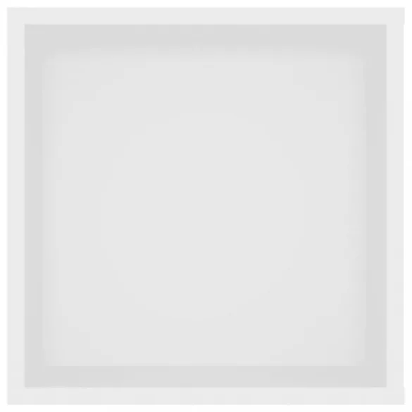 fehér szerelt fa falra szerelhető TV-szekrény 102 x 35 x 35 cm