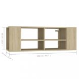 sonoma tölgy szerelt fa falra szerelhető TV-szekrény