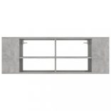 betonszürke szerelt fa falra szerelhető TV-szekrény 102x35x35cm