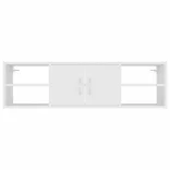 fehér szerelt fa fali polc 102 x 30 x 29 cm