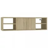 sonoma tölgy színű szerelt fa fali polc 102 x 30 x 29 cm