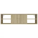 sonoma tölgy színű szerelt fa fali polc 102 x 30 x 29 cm