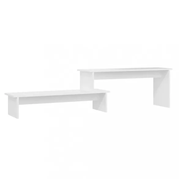 fehér szerelt fa TV-szekrény 180 x 30 x 43 cm