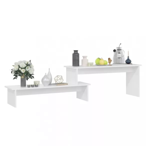 fehér szerelt fa TV-szekrény 180 x 30 x 43 cm