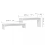 fehér szerelt fa TV-szekrény 180 x 30 x 43 cm