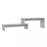 betonszürke szerelt fa TV-szekrény 180 x 30 x 43 cm