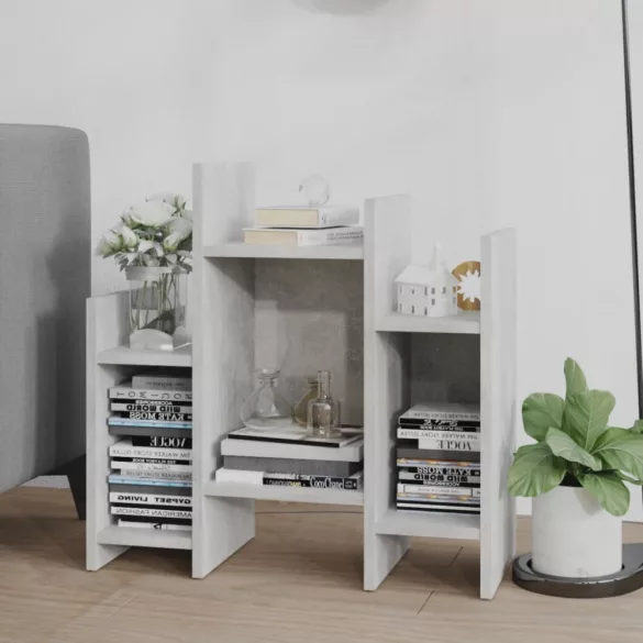 betonszürke szerelt fa kisszekrény 60 x 26 x 60 cm