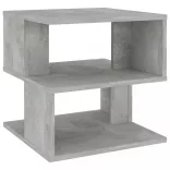 betonszürke szerelt fa kisasztal 40 x 40 x 40 cm