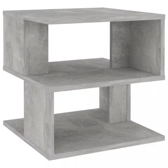 betonszürke szerelt fa kisasztal 40 x 40 x 40 cm