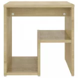 2 db sonoma tölgy színű szerelt fa éjjeliszekrény 40x30x40 cm