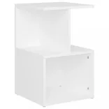 fehér szerelt fa éjjeliszekrény 35 x 35 x 55 cm